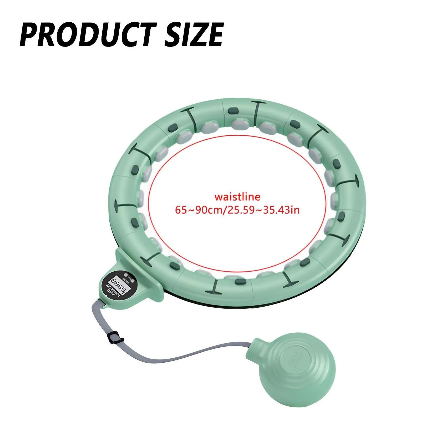 Smart Weighted Fitness Hula Hoop with Counter – Adjustable & Fat-Burning