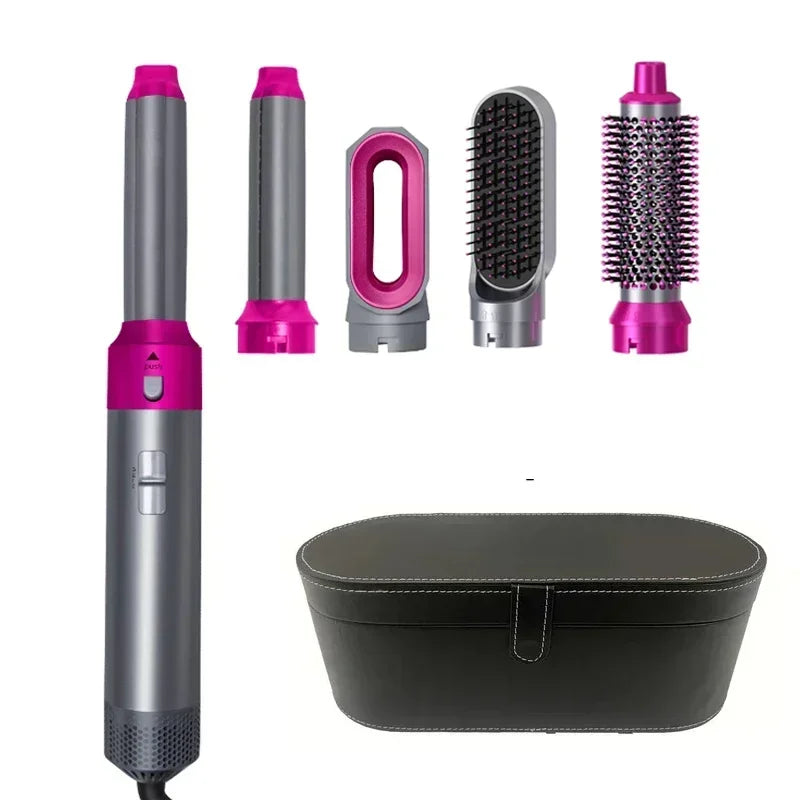 ✨ 5-in-1 Hair Styling Set – Volume, Curls & Shine Without the Heat Damage