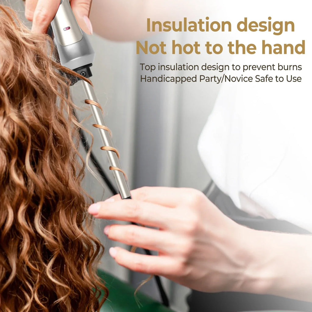 Glow & Go 9mm Precision Curl Wand – Defined Curls, Anytime