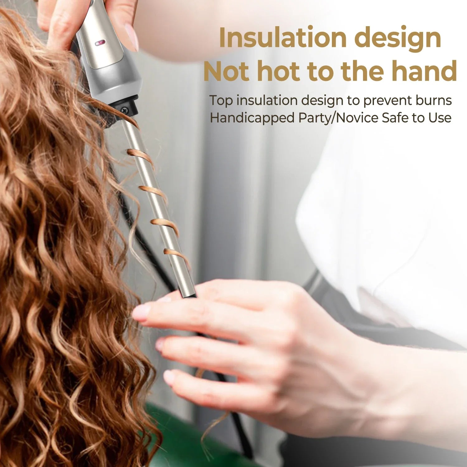Glow & Go 9mm Precision Curl Wand – Defined Curls, Anytime