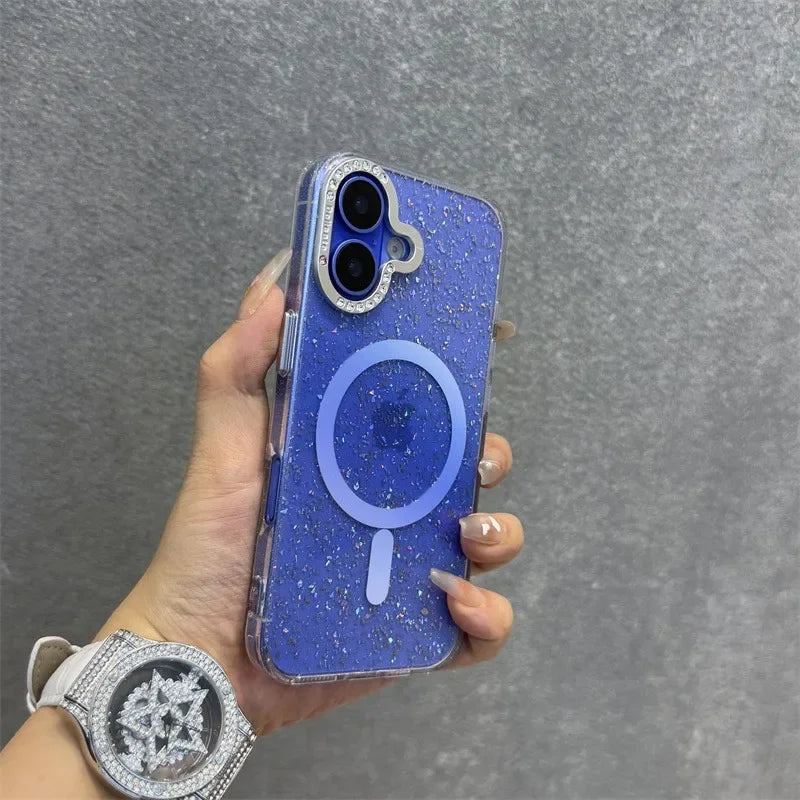 GM GlowTech Luxe Grip Case – Glitter Diamond Edition (Magsafe)