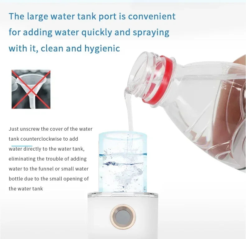 Gracefully Glowing Mini Nano Facial Mister – Hydrating Mist Steamer