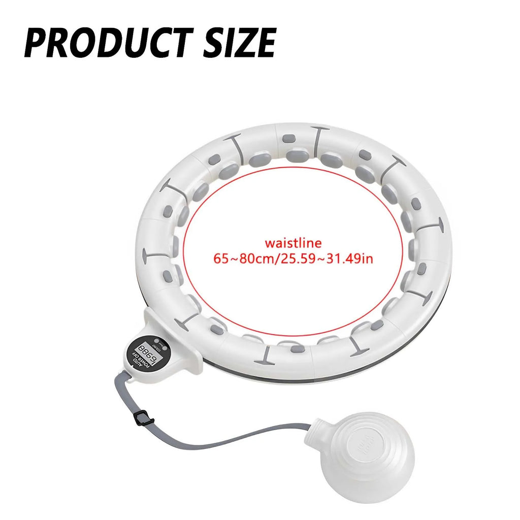 Smart Weighted Fitness Hula Hoop with Counter – Adjustable & Fat-Burning