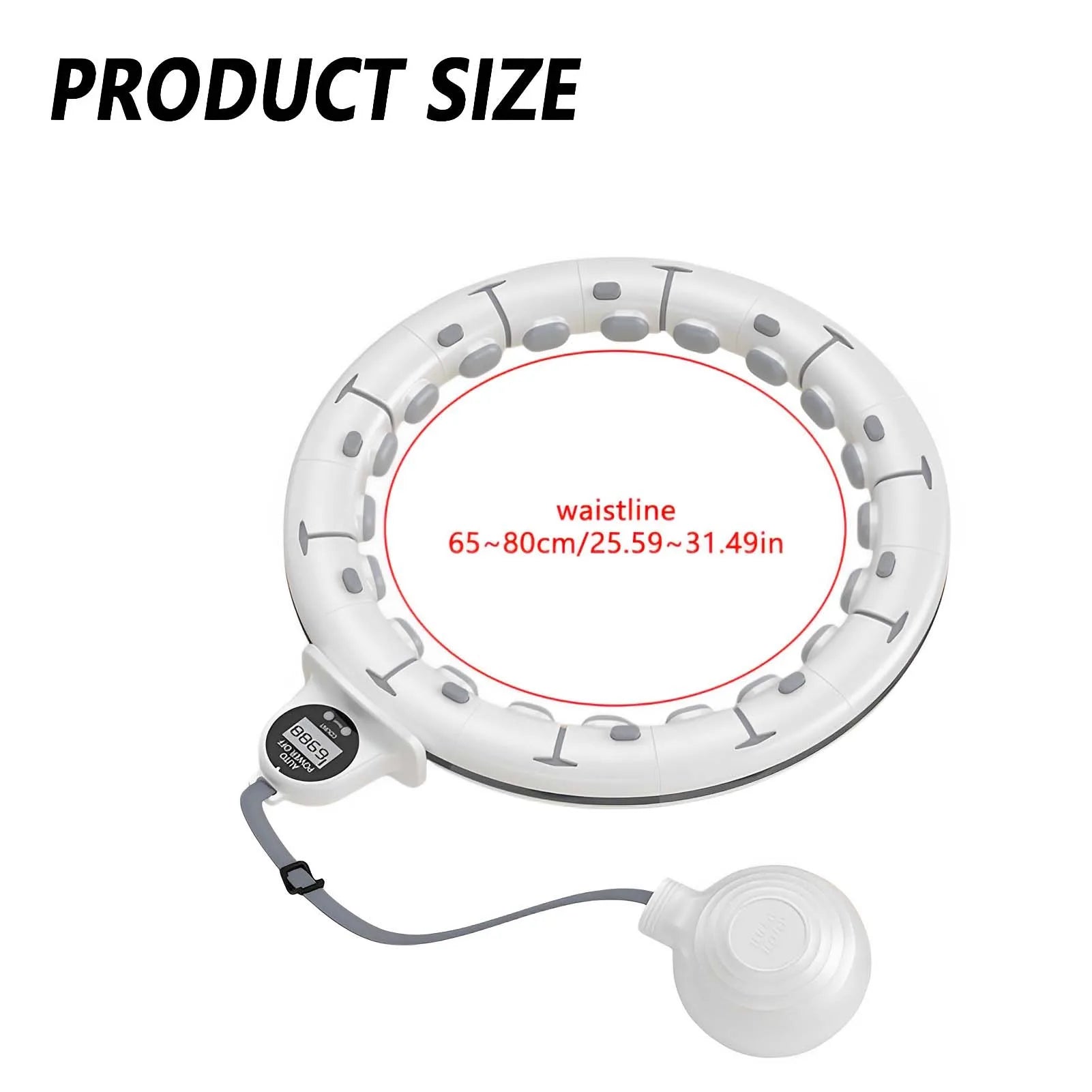 Smart Weighted Fitness Hula Hoop with Counter – Adjustable & Fat-Burning