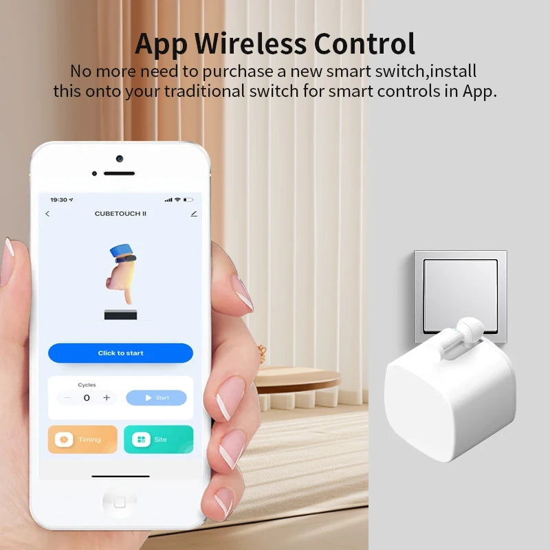 Gracefully Automated: Smart Finger Robot Switch for Hands-Free Home Control