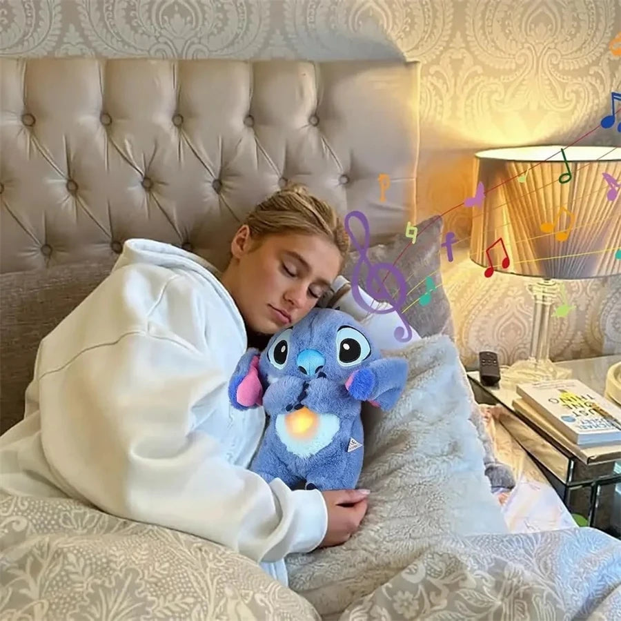 Stitch Breathing Plush – Light-Up Musical Comfort Toy with Calming Rhythm