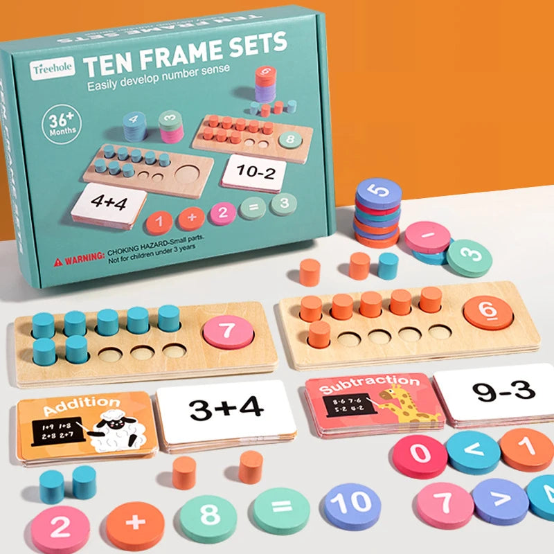 Montessori Math Magic Kit – Wooden Learning Toy + Bonus Printable
