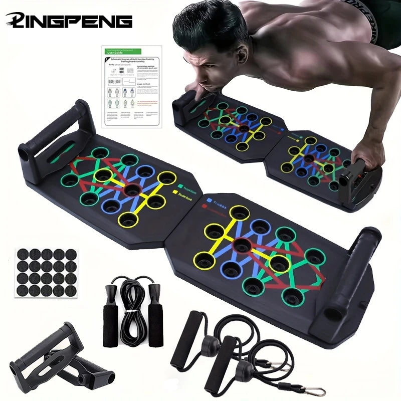 Glow & Go Multifunction Push-Up Board – Total Upper Body Trainer