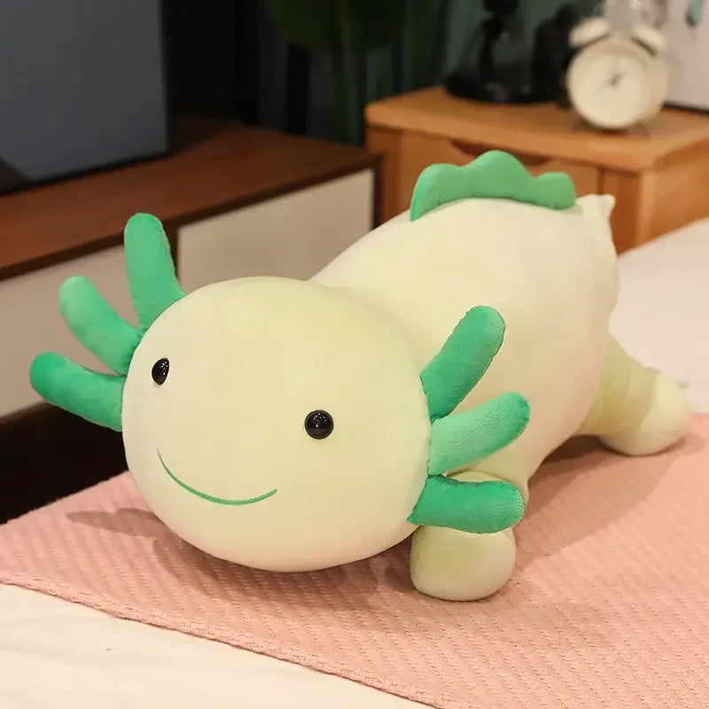 Axolotl Plush Pillow – 30cm Soft Salamander Toy in Pastel Colors