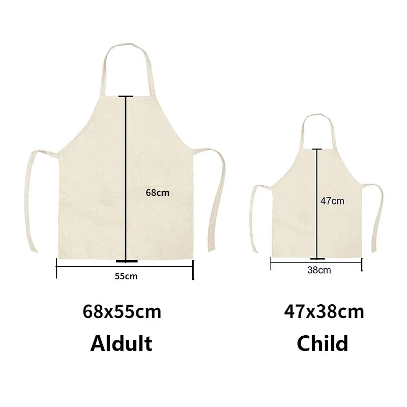 Mommy & Me Stitch Apron Set – Matching Cartoon Kitchen & Craft Aprons