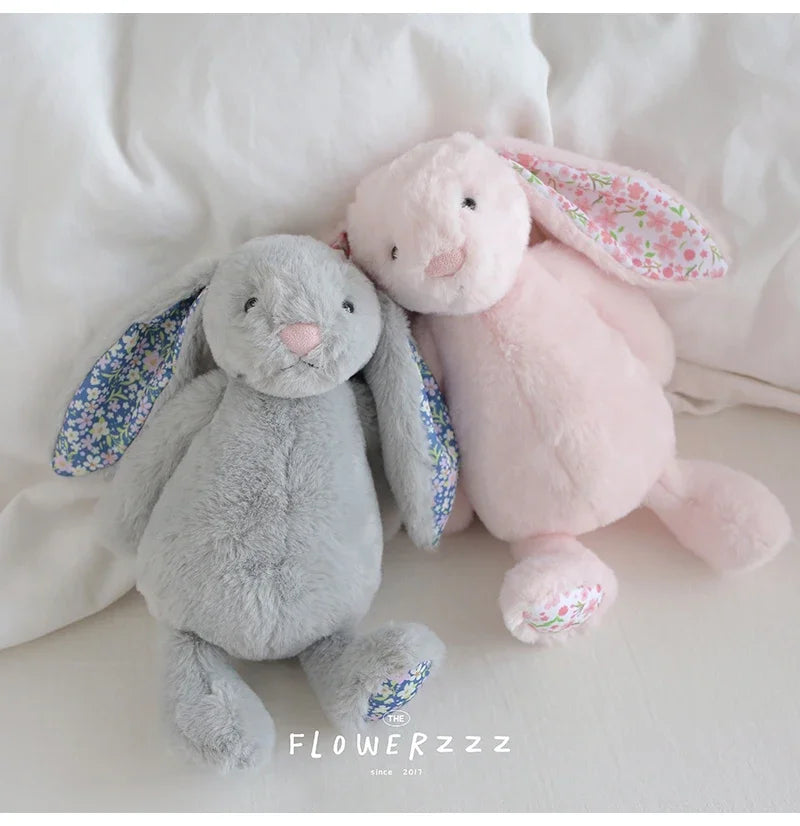Flora Bunny Plush – Soft Rabbit Toy with Floral Ears (22cm)