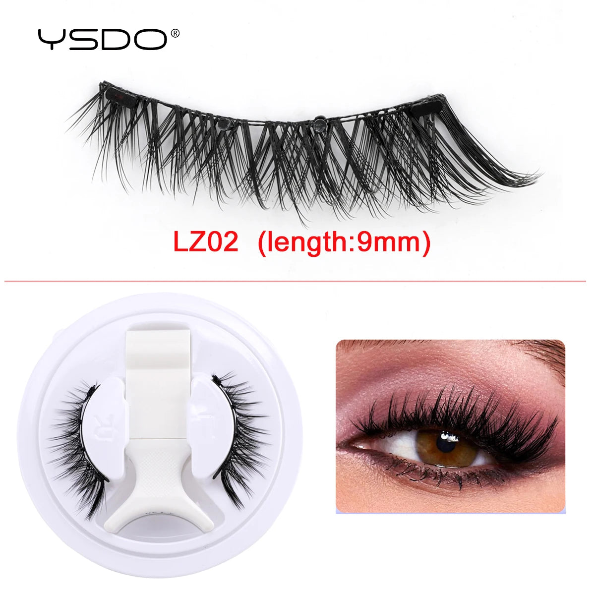 Gracefully Glowing™ Magnetic 3D Mink Lashes – Reusable, No-Glue Winged Lashes with Applicator