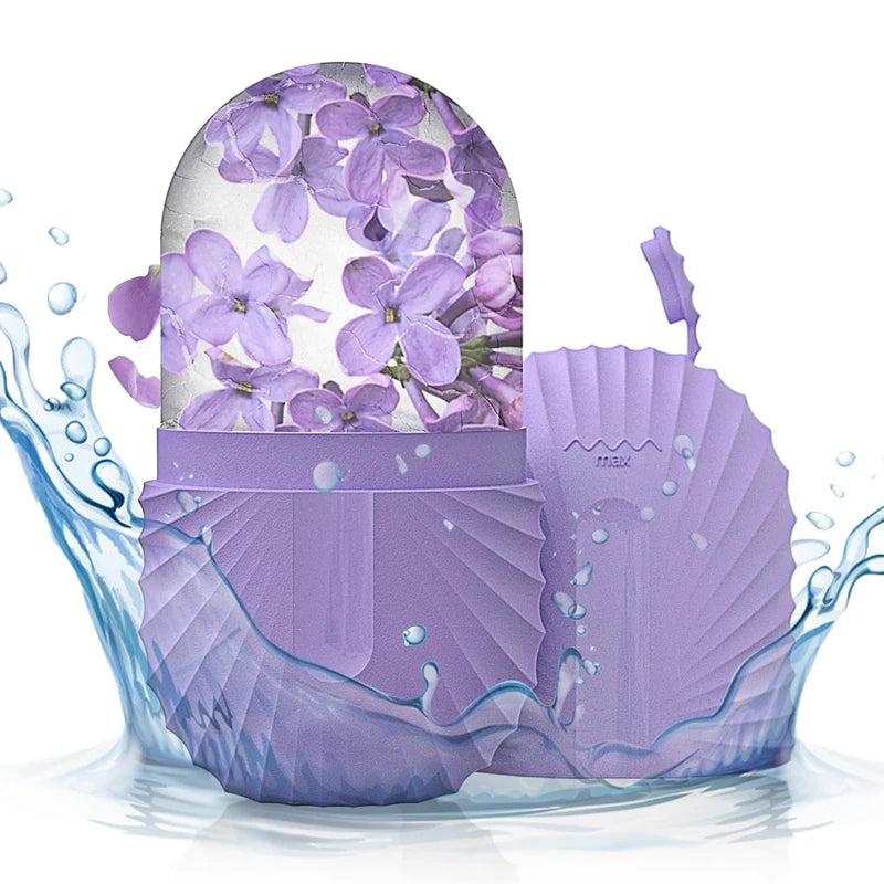 Gracefully Glowing Ice Face Roller – Silicone Mold for Puffiness & Pore Tightening
