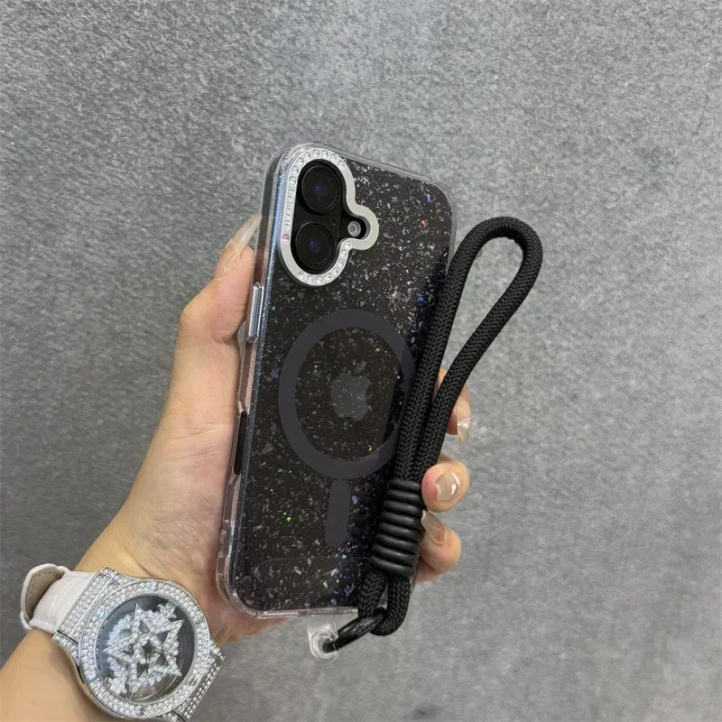 GM GlowTech Luxe Grip Case – Glitter Diamond Edition (Magsafe)