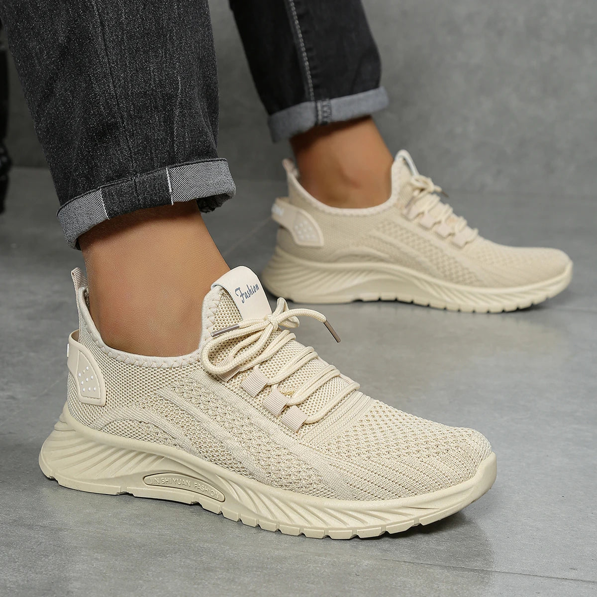 Women’s Casual Sneakers – 2025 Trendy Fly Weave Lightweight Sport & Leisure Shoes