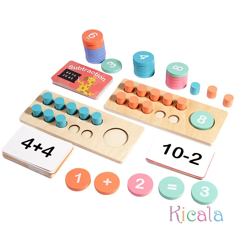 Montessori Math Magic Kit – Wooden Learning Toy + Bonus Printable
