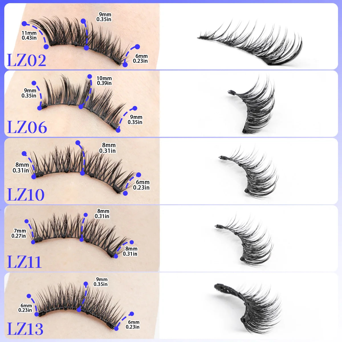 Gracefully Glowing™ Magnetic 3D Mink Lashes – Reusable, No-Glue Winged Lashes with Applicator
