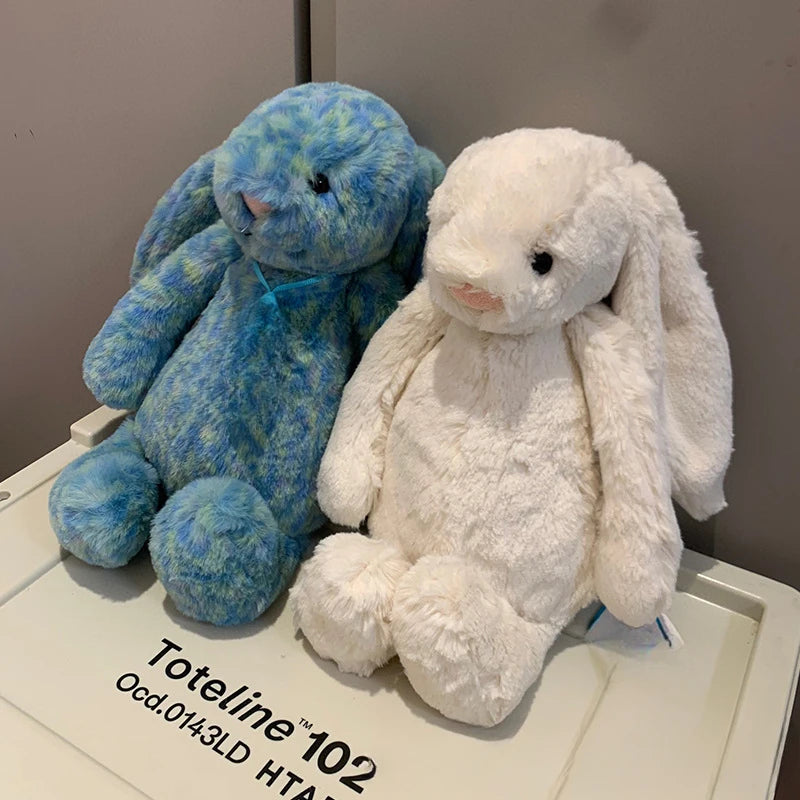 Snuggle Bunny Plush – Soothing Stuffed Rabbit Toy (Blue or White)