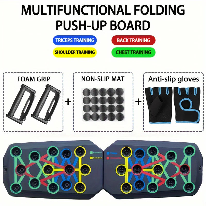 Glow & Go Multifunction Push-Up Board – Total Upper Body Trainer