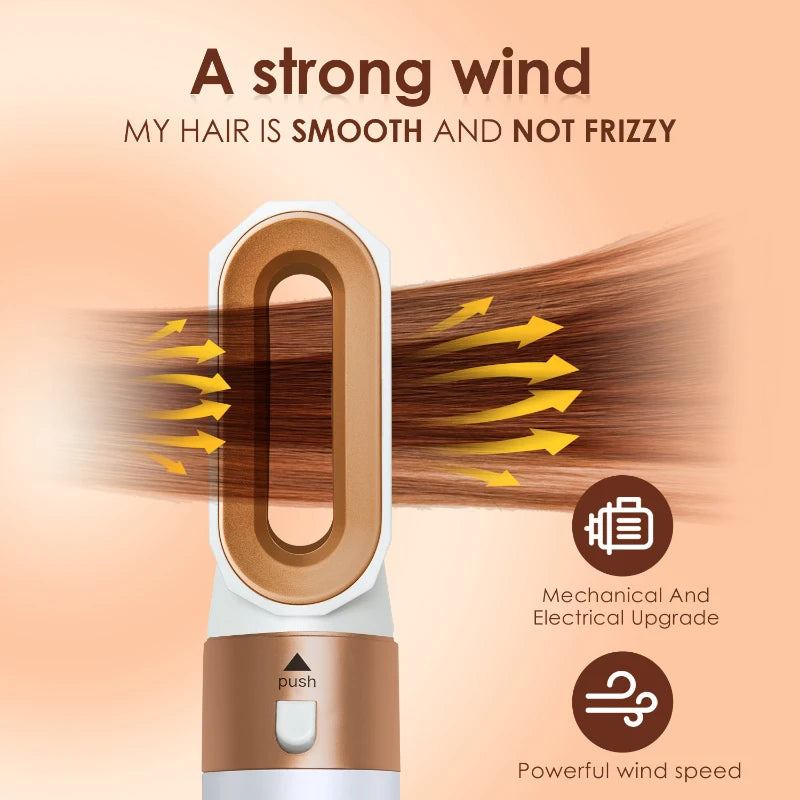 ✨ 5-in-1 Hair Styling Set – Volume, Curls & Shine Without the Heat Damage
