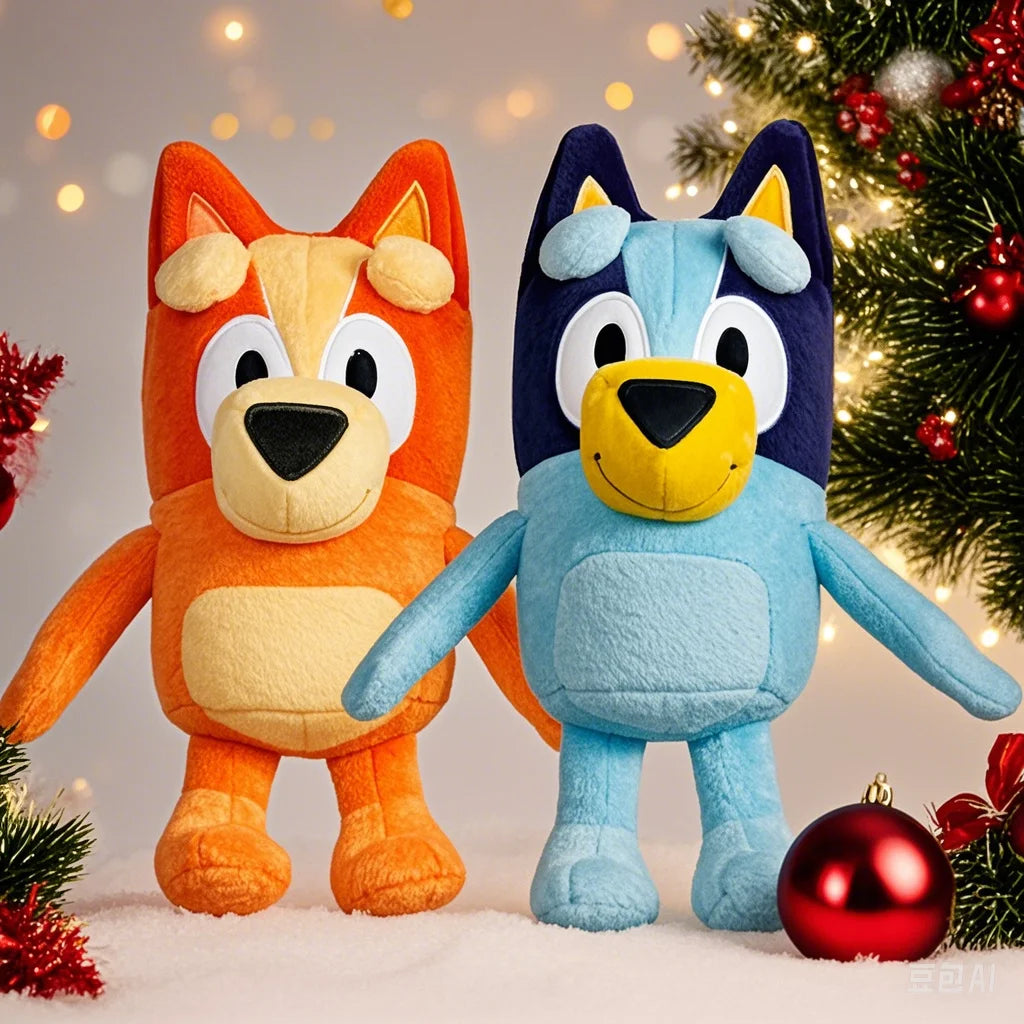 Bluey & Friends Plush Collection – Soft Cartoon Dog Toys (15cm / 30cm)