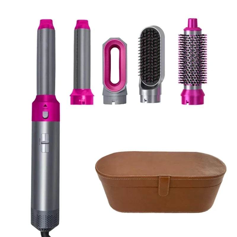 ✨ 5-in-1 Hair Styling Set – Volume, Curls & Shine Without the Heat Damage