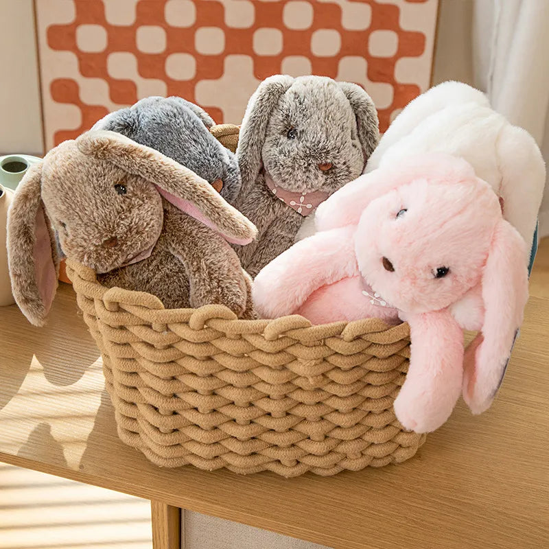 Big Ear Bunny Plush – Soft Stuffed Rabbit in Sweater (35cm / 45cm)
