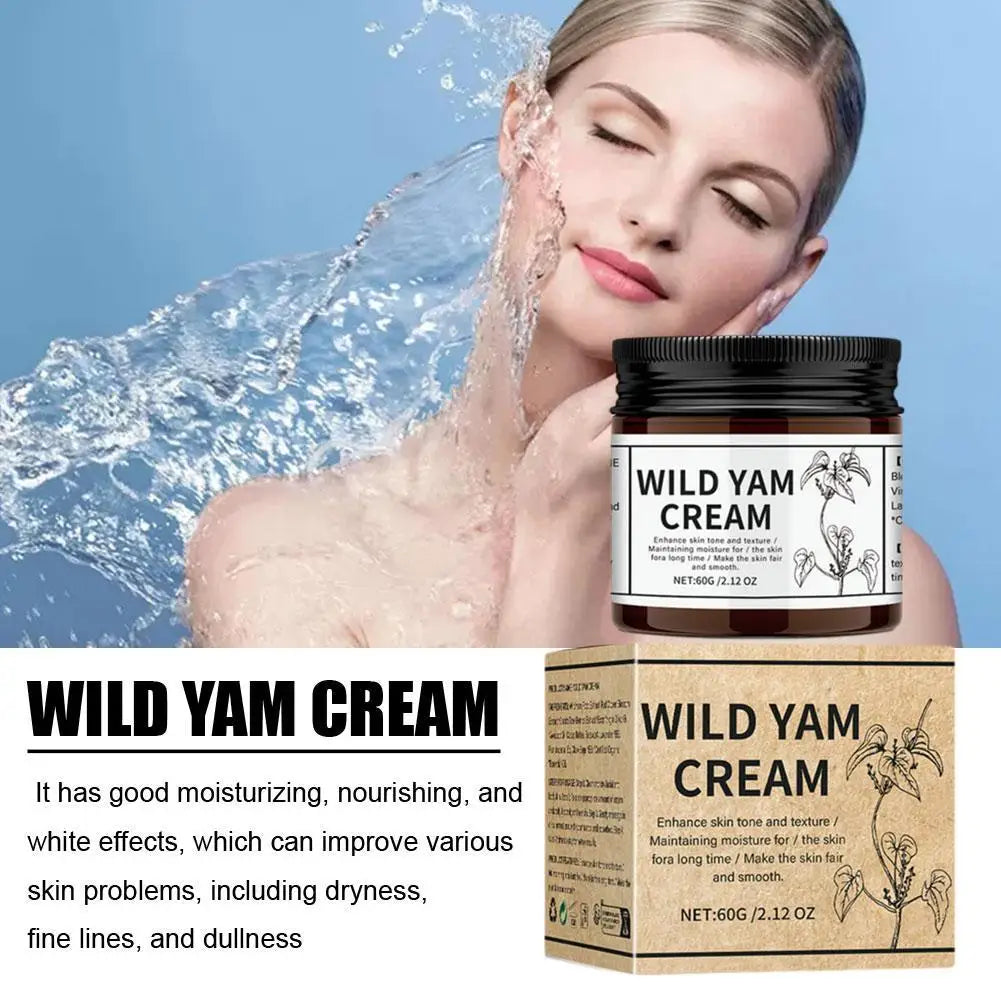 Gracefully Glowing™ Wild Yam Balancing Cream – Organic Herbal Balm for Hormonal Support & Skin Relief (60g)