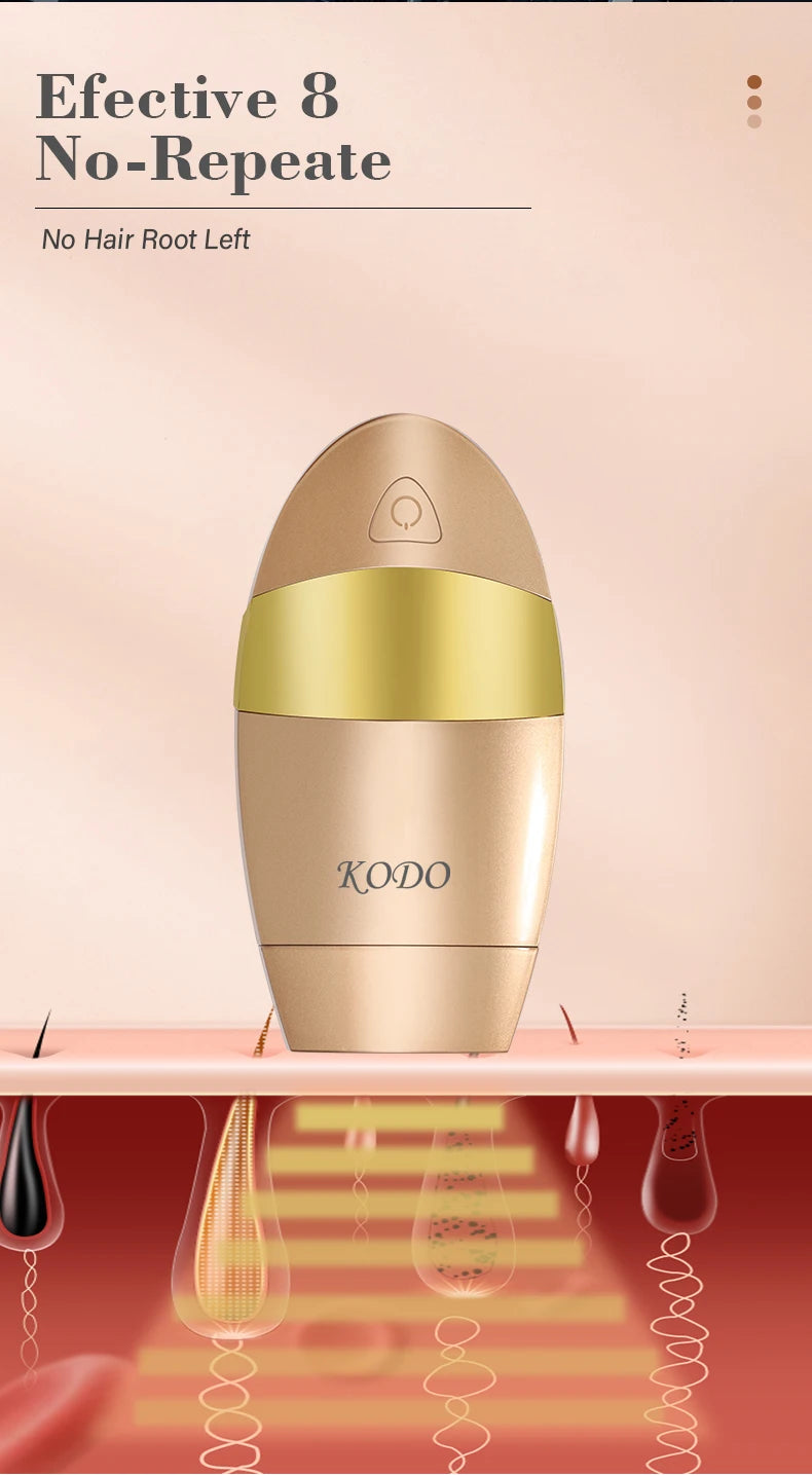 Gracefully Glowing 4-in-1 Ice IPL Hair Removal & Skin Rejuvenation Device