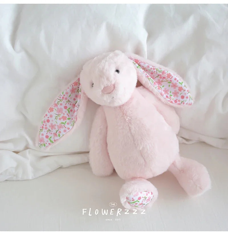 Flora Bunny Plush – Soft Rabbit Toy with Floral Ears (22cm)