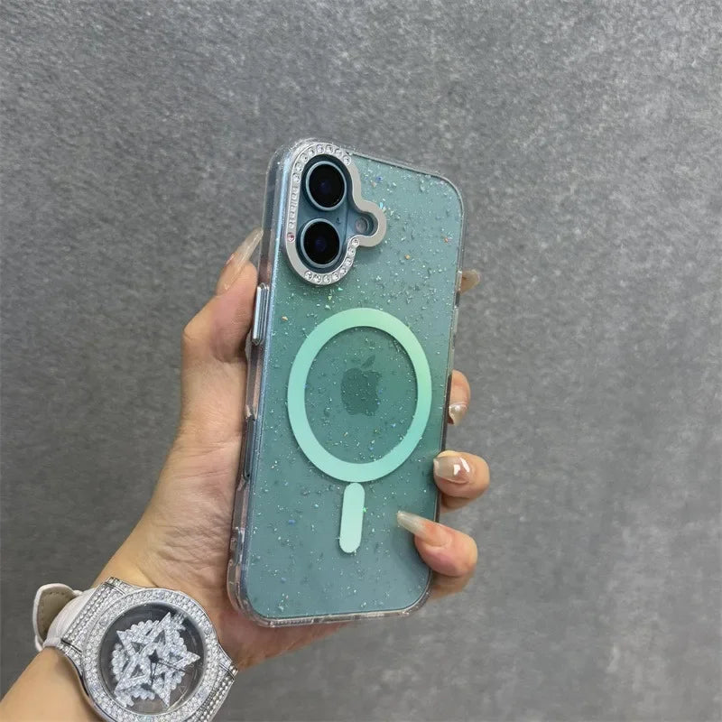 GM GlowTech Luxe Grip Case – Glitter Diamond Edition (Magsafe)