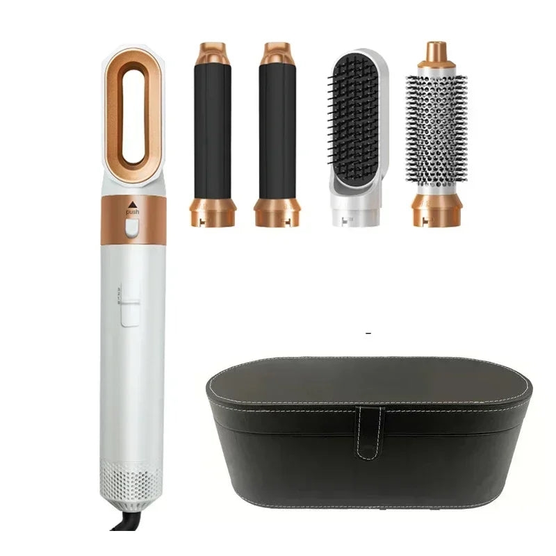 ✨ 5-in-1 Hair Styling Set – Volume, Curls & Shine Without the Heat Damage