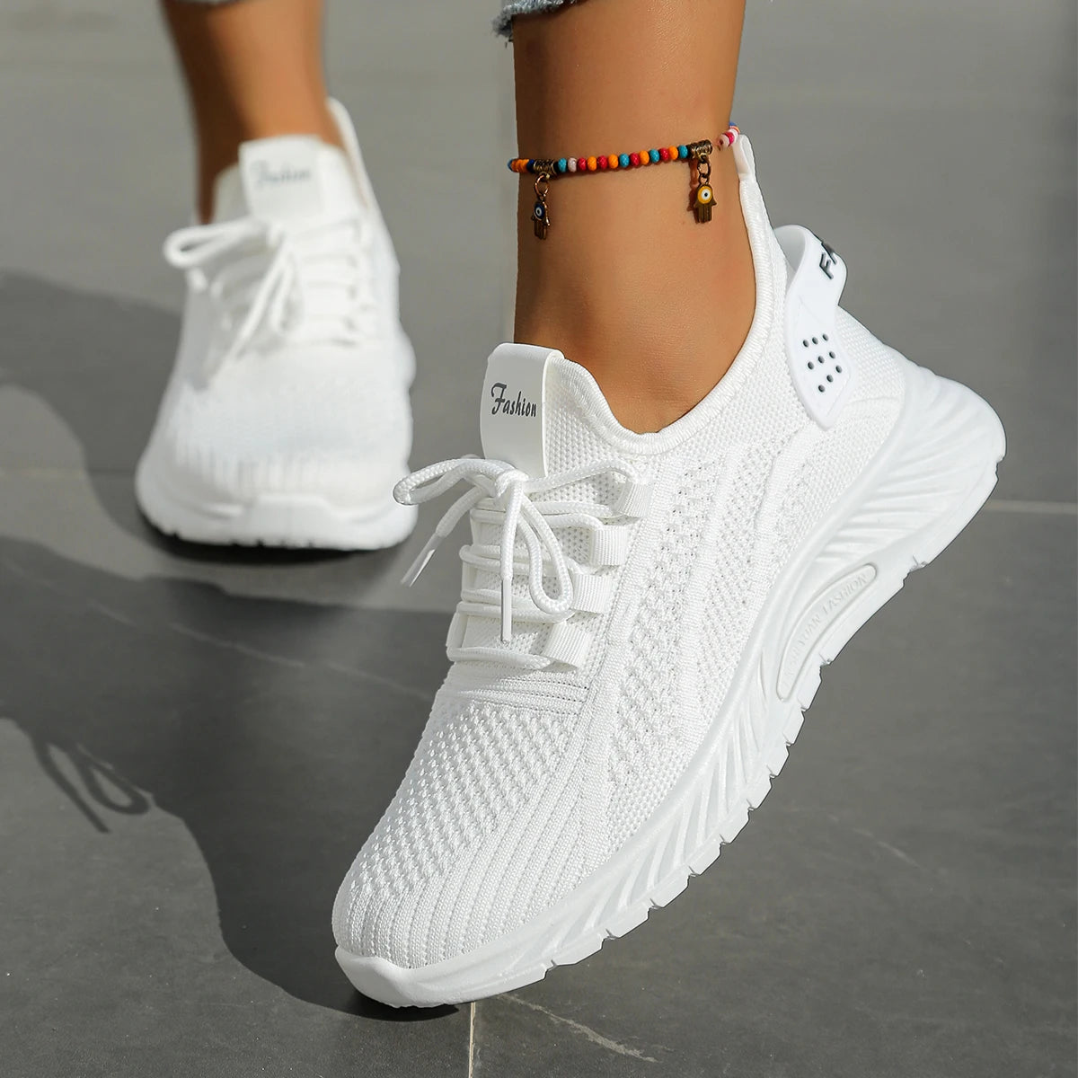 Women’s Casual Sneakers – 2025 Trendy Fly Weave Lightweight Sport & Leisure Shoes