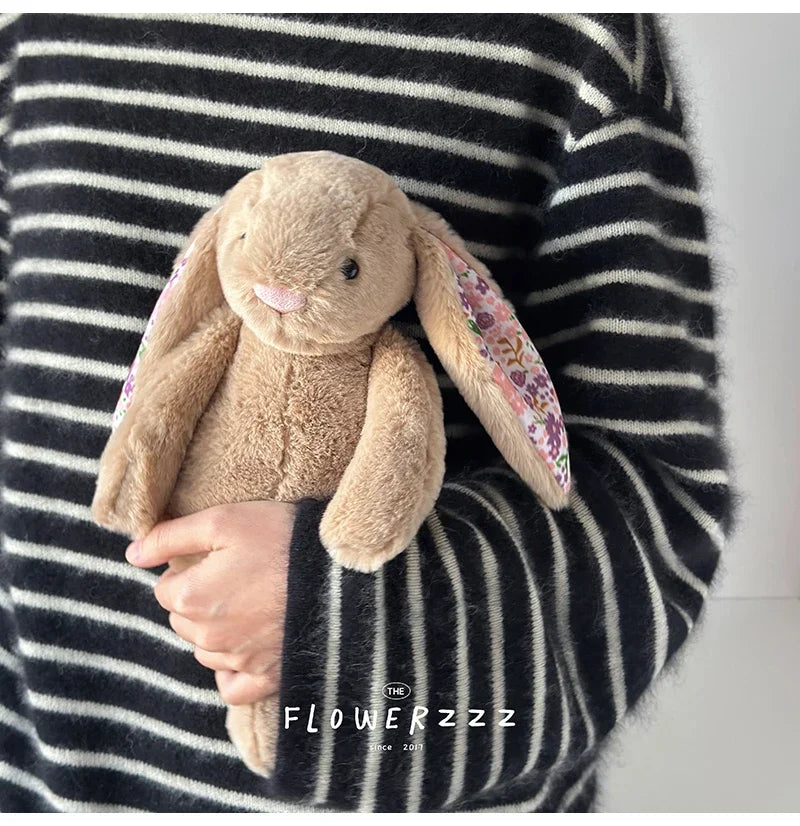 Flora Bunny Plush – Soft Rabbit Toy with Floral Ears (22cm)