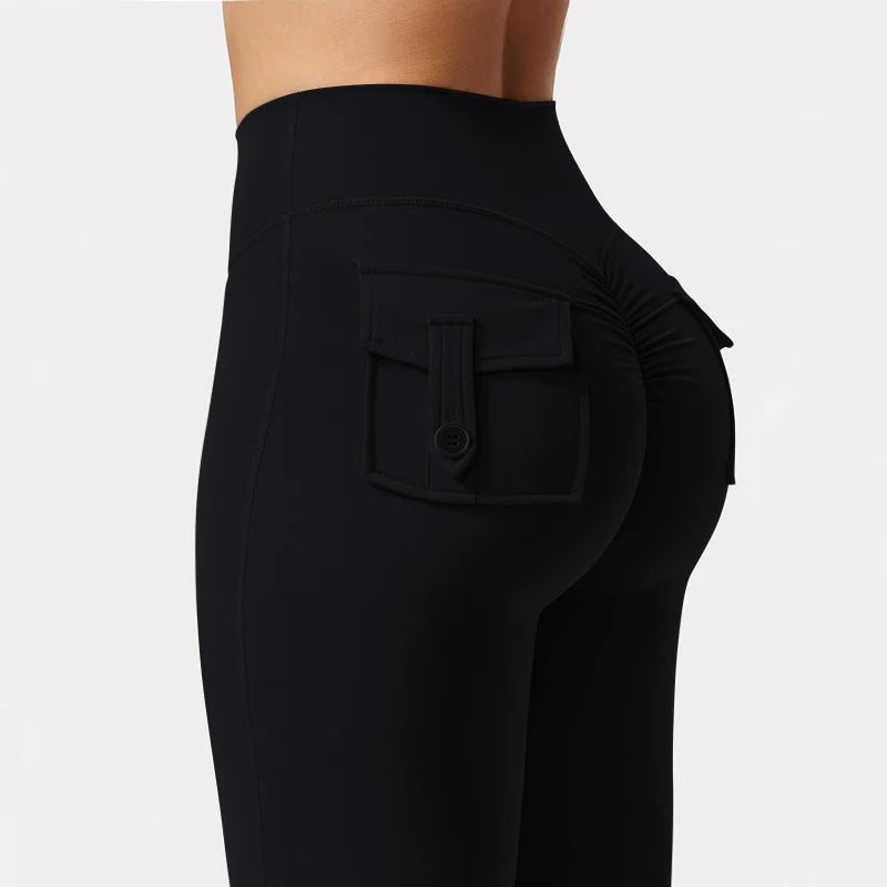 Wide-Leg Yoga Pocket Leggings