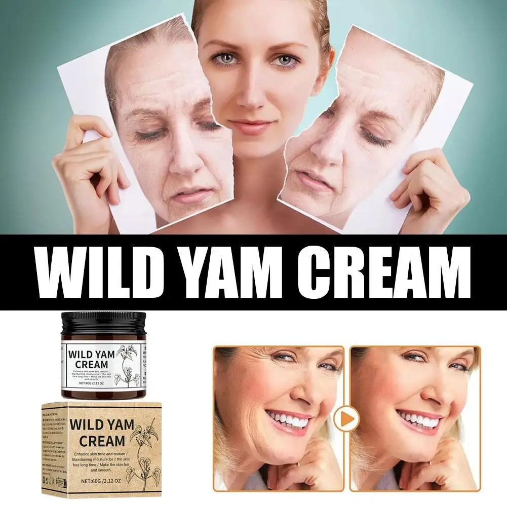Gracefully Glowing™ Wild Yam Balancing Cream – Organic Herbal Balm for Hormonal Support & Skin Relief (60g)