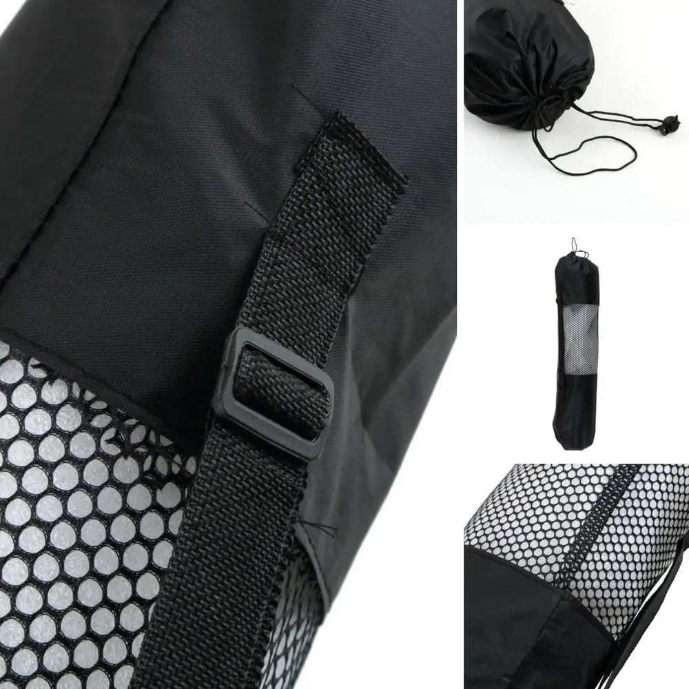 Glow & Go Breathable Yoga Mat Bag – Adjustable Shoulder Strap & Mesh Storage
