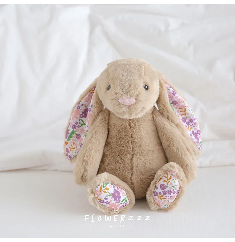 Flora Bunny Plush – Soft Rabbit Toy with Floral Ears (22cm)