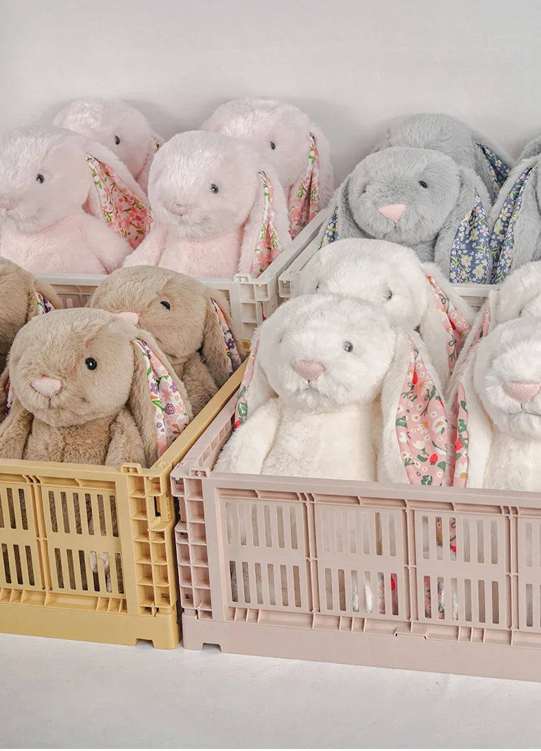 Flora Bunny Plush – Soft Rabbit Toy with Floral Ears (22cm)