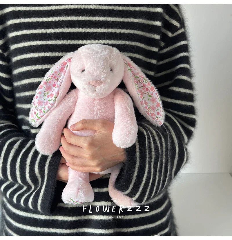 Flora Bunny Plush – Soft Rabbit Toy with Floral Ears (22cm)