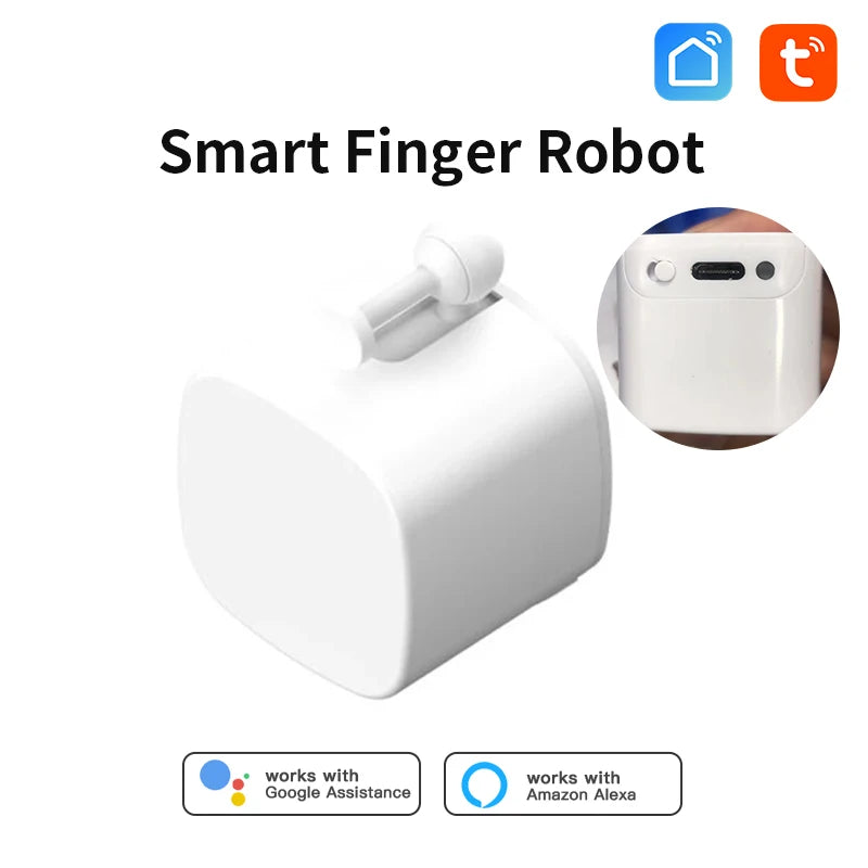 Gracefully Automated: Smart Finger Robot Switch for Hands-Free Home Control