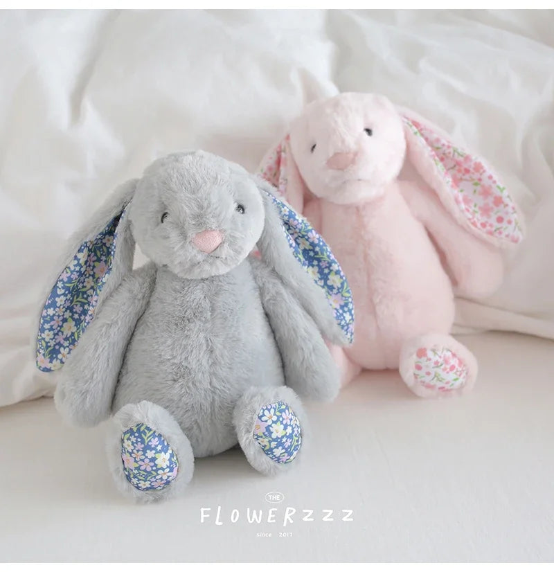 Flora Bunny Plush – Soft Rabbit Toy with Floral Ears (22cm)