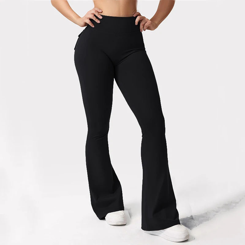 Wide-Leg Yoga Pocket Leggings