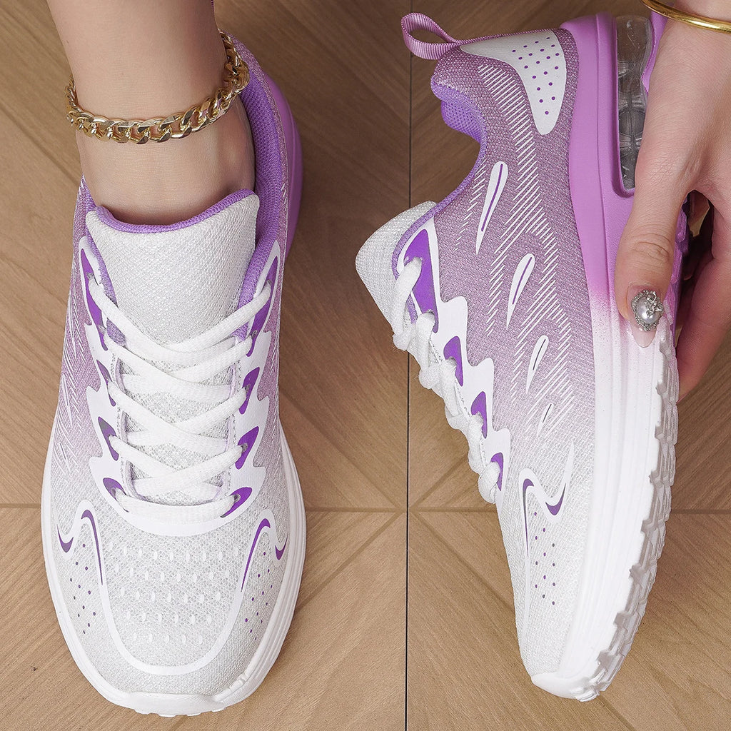 Sneaker Women Walking Shoes – Fashion Air Cushion Mesh Breathable Tennis & Sport Shoes