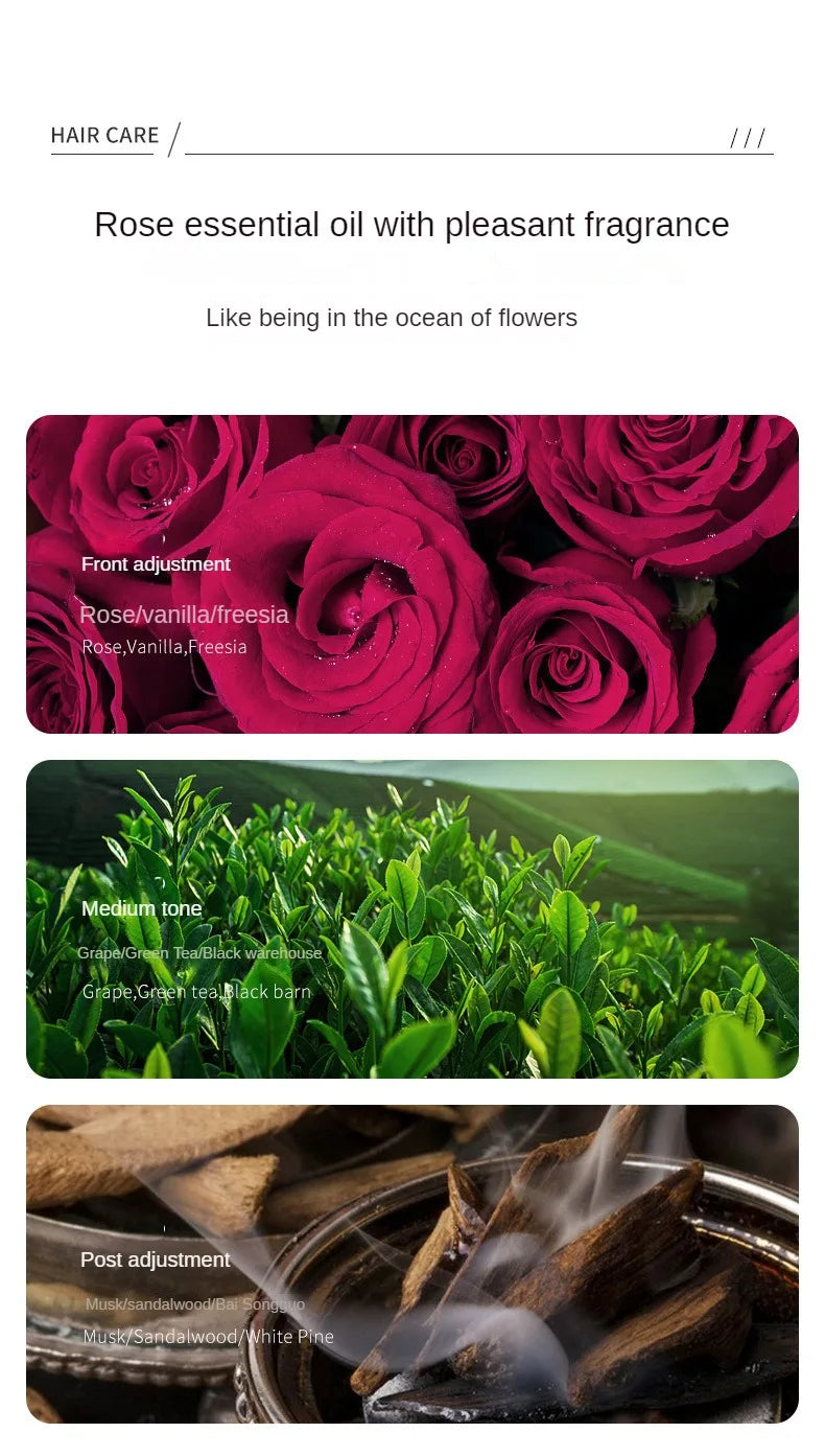 Gracefully Glowing Daily Hair Shine Capsules – Rose & Keratin Repair (30pcs)