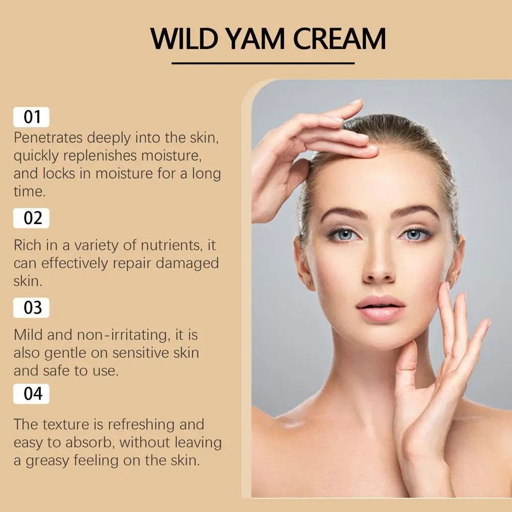 Gracefully Glowing™ Wild Yam Balancing Cream – Organic Herbal Balm for Hormonal Support & Skin Relief (60g)