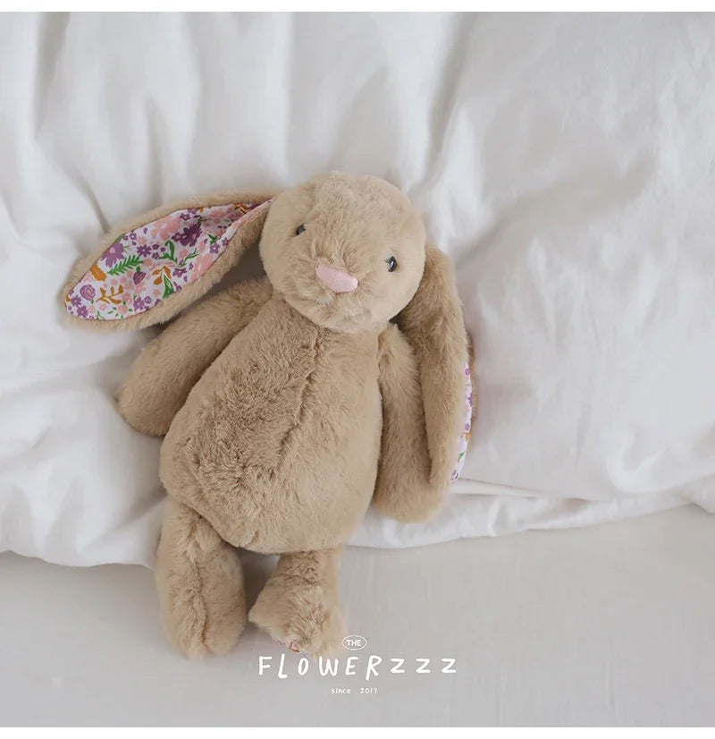 Flora Bunny Plush – Soft Rabbit Toy with Floral Ears (22cm)