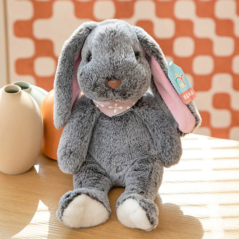 Big Ear Bunny Plush – Soft Stuffed Rabbit in Sweater (35cm / 45cm)