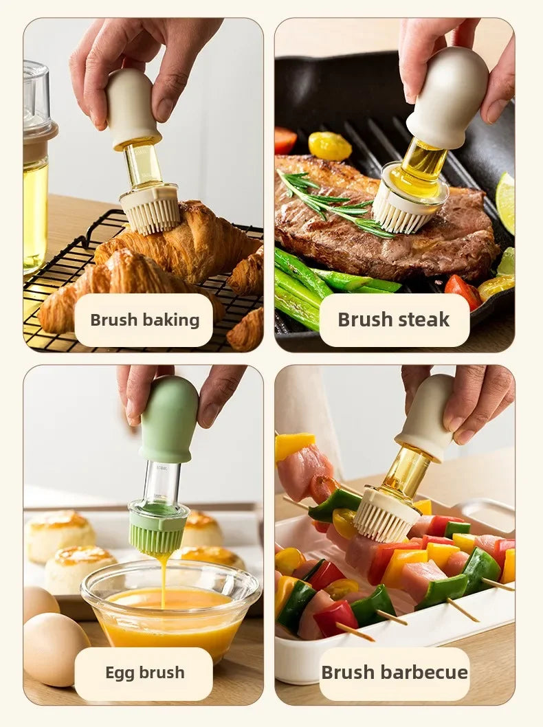 Gracefully Glaze™ Oil Dispenser & Basting Brush Combo
