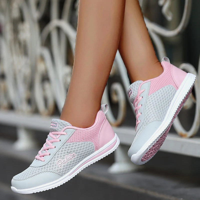 Women's Sneakers Comfortable Women's Shoes Fashion Women's Summer Sneakers Mesh Sneaker Woman Lace-Up Tennis Designer Shoes